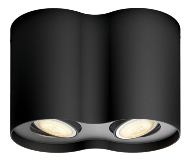 Philips Hue White ambiance Kinkiet Pillar podwójny (czarny) - 727985 - zdjęcie 2